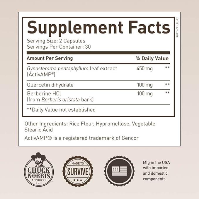 ROUNDHOUSE PROVISION Three Hit Combo by Chuck Norris - Fat Burner, Energy Booster & Wellness Support (60 Capsules)